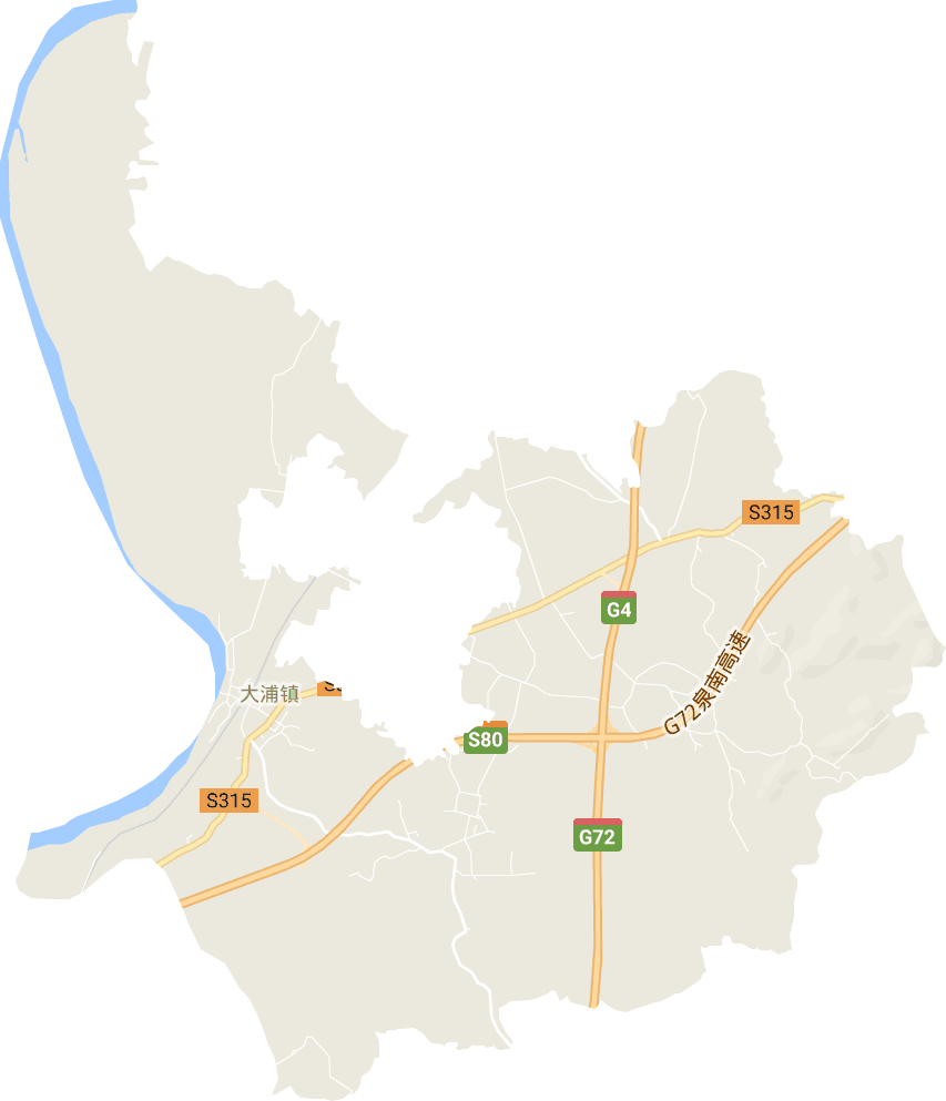 大浦镇电子地图