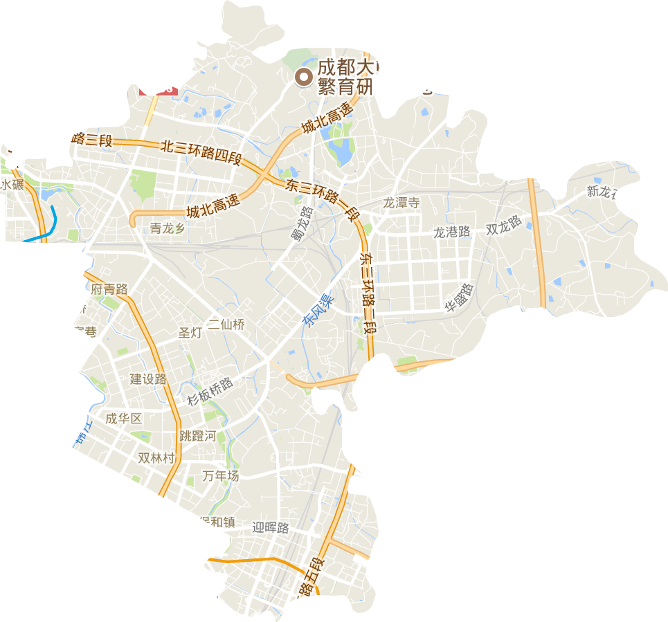 成华区电子地图