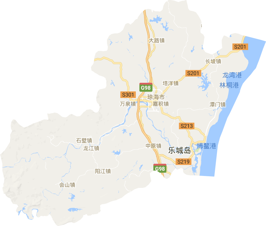 琼海市电子地图