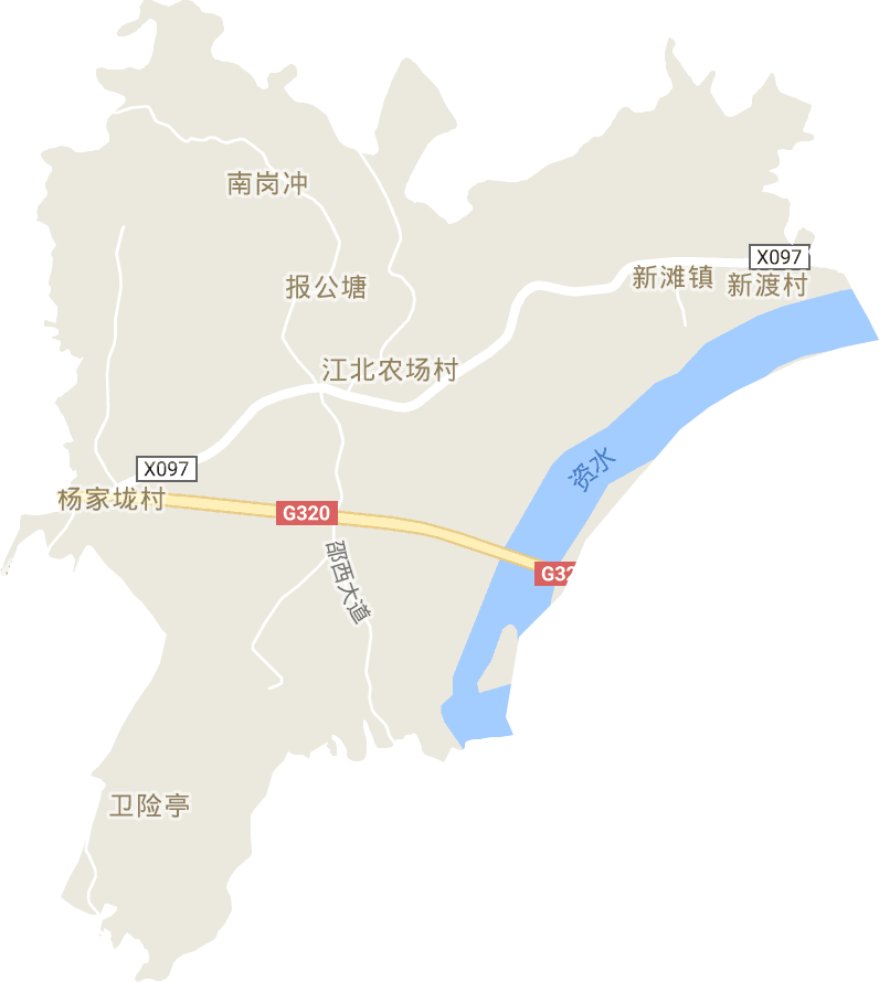 新滩镇街道电子地图
