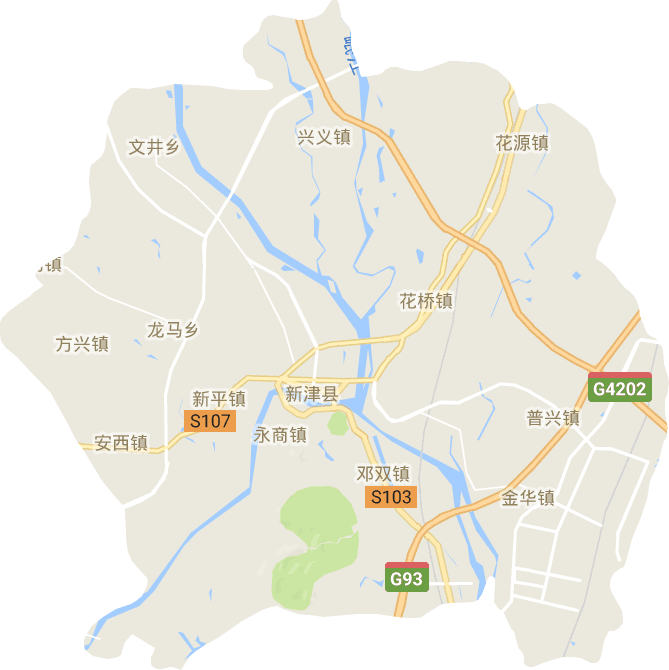 新津区电子地图