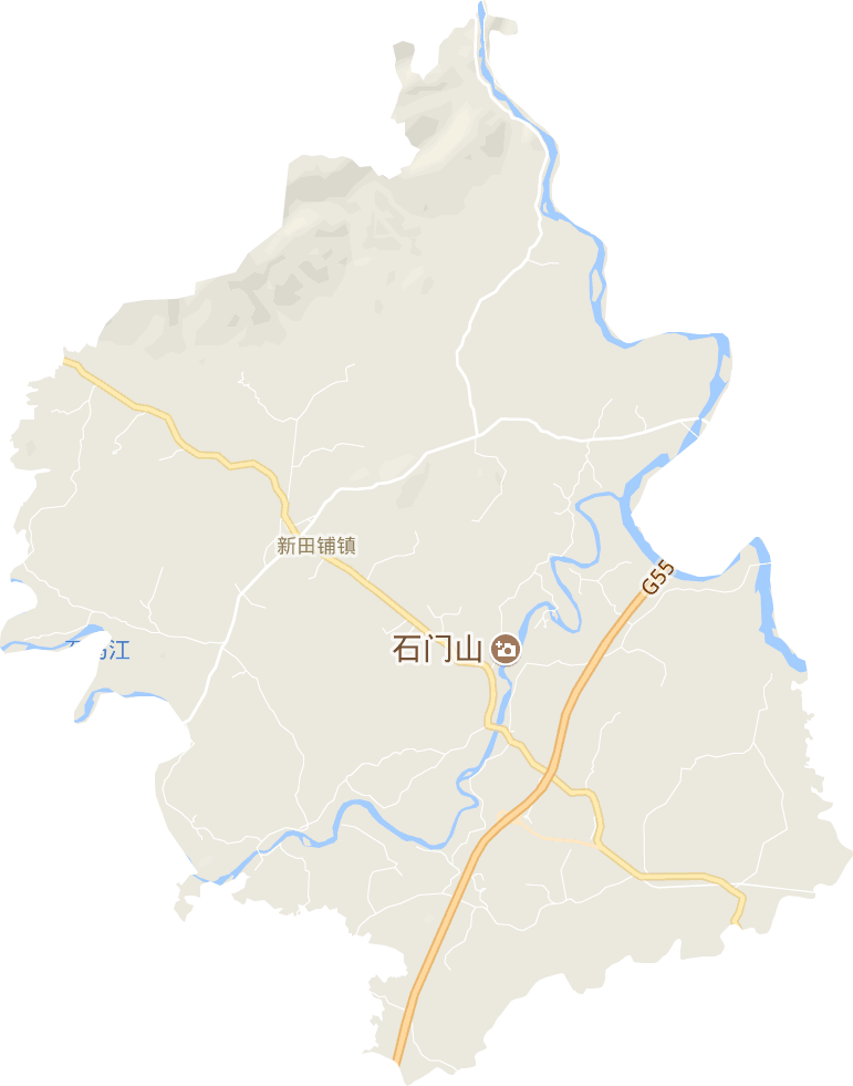 新田铺镇电子地图