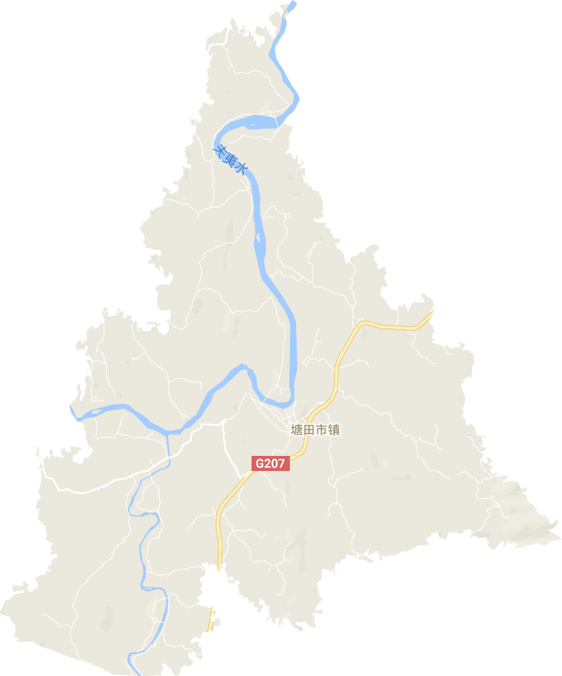 塘田市镇电子地图
