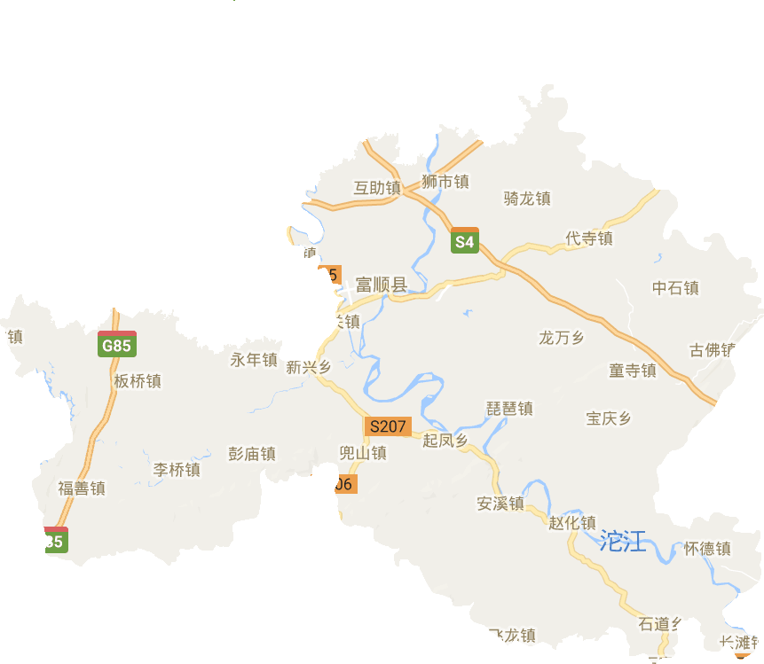 富顺县电子地图