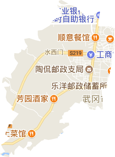 水西门街道电子地图
