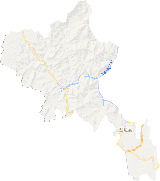盐边县电子地图