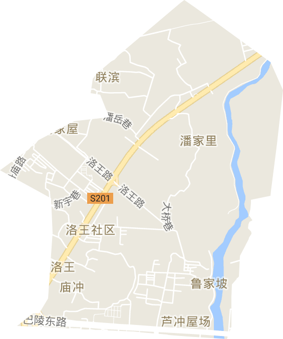 洛王街道电子地图