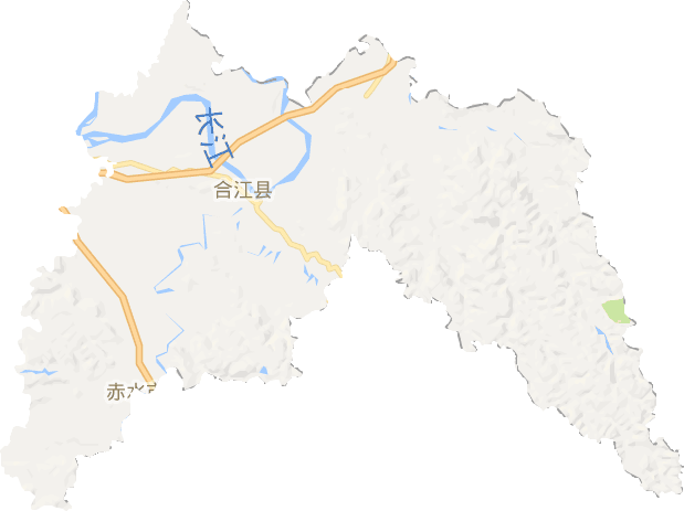 合江县电子地图