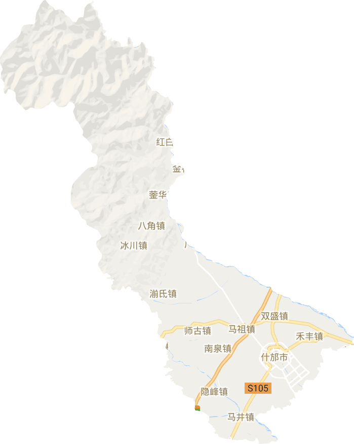 什邡市电子地图