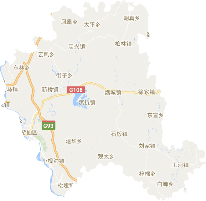 游仙区电子地图