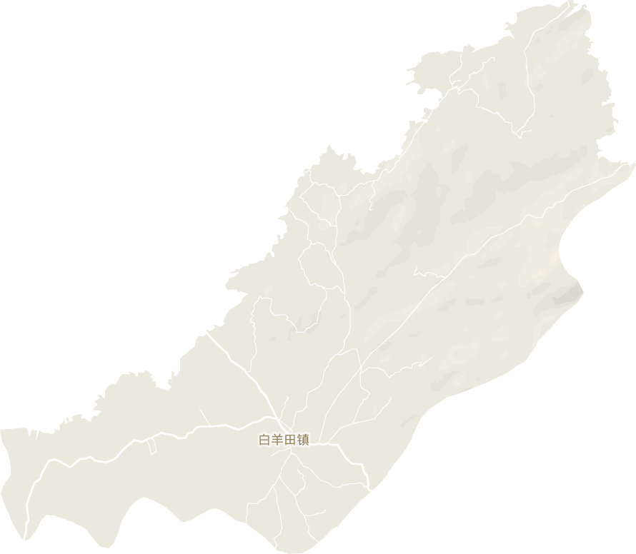 白羊田镇电子地图