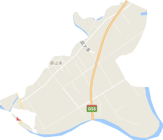 芦荻山乡电子地图