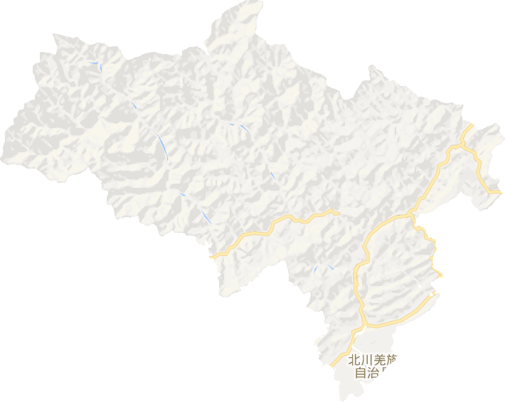 北川县电子地图