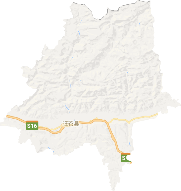 旺苍县电子地图