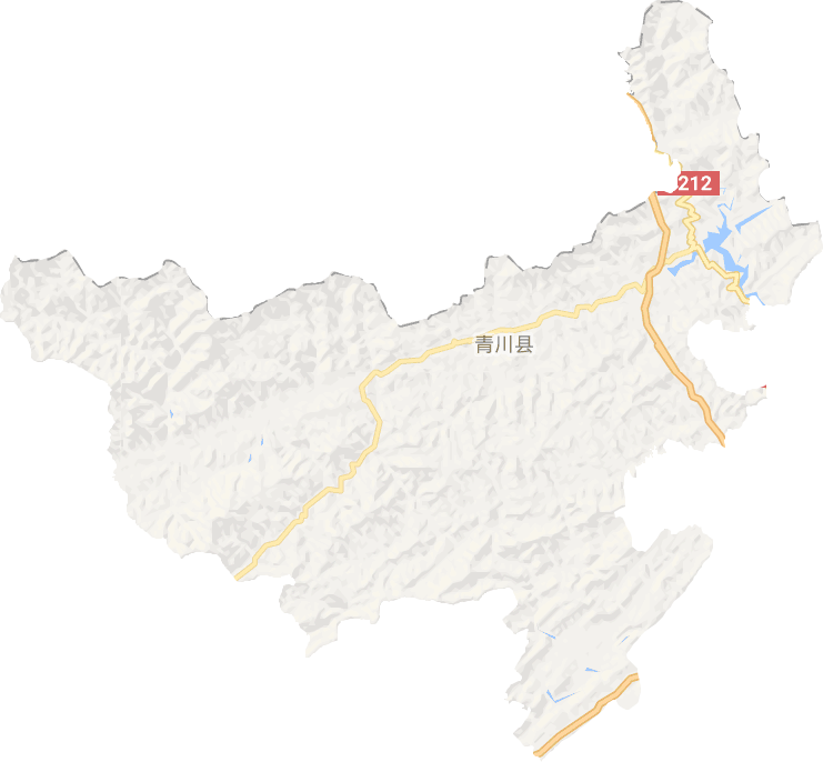 青川县电子地图