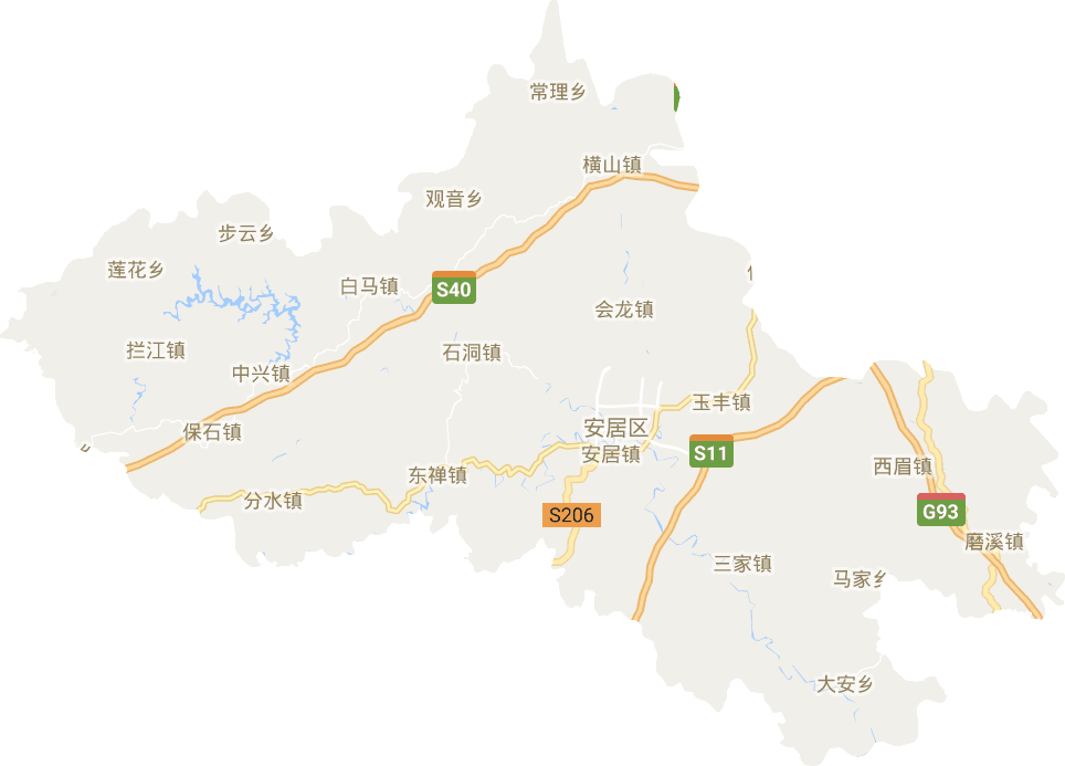安居区电子地图