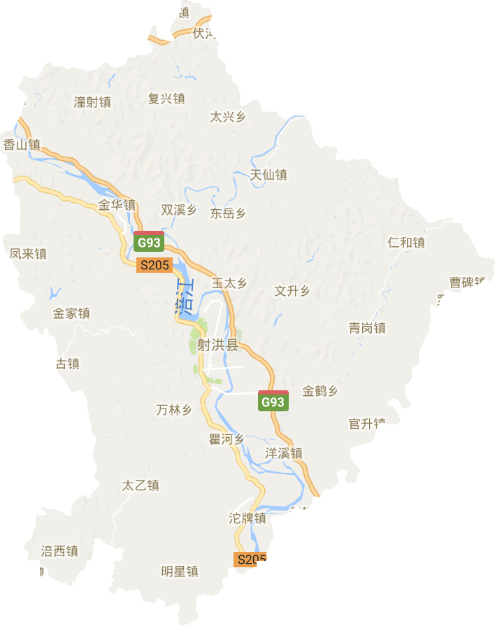 射洪市电子地图