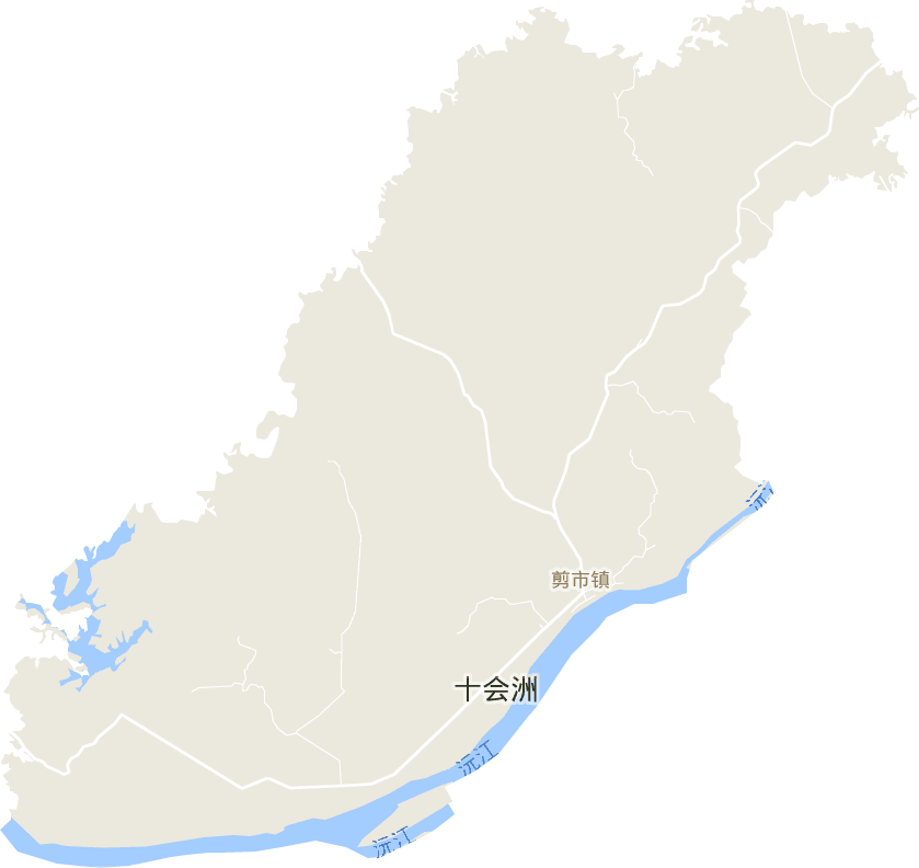 剪市镇电子地图