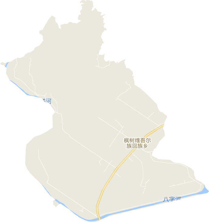 枫树维吾尔族回族乡电子地图