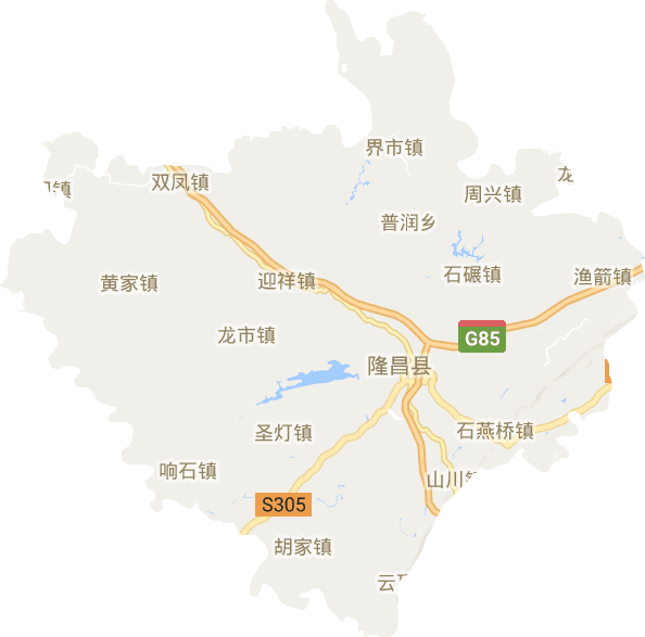 隆昌市电子地图