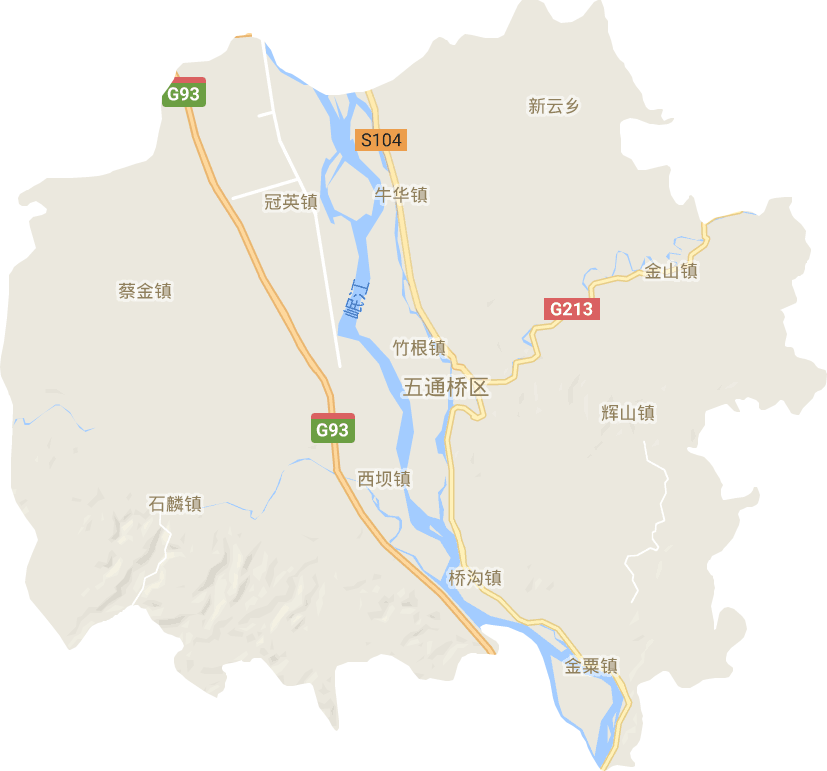 五通桥区电子地图