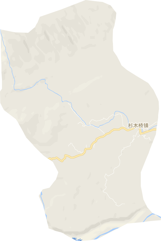 杉木桥镇电子地图
