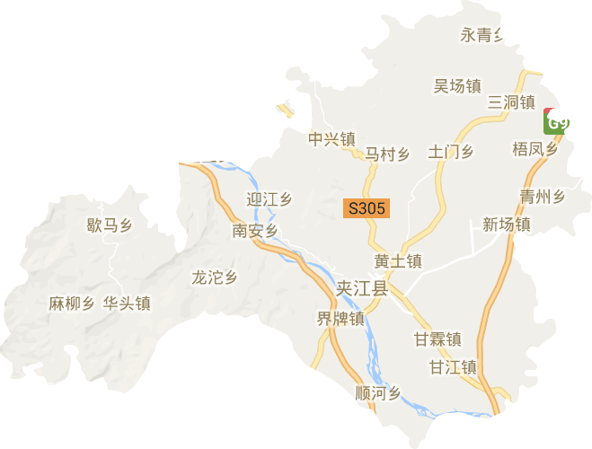夹江县电子地图