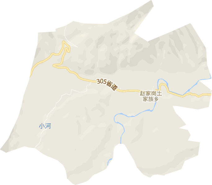 赵家岗土家族乡电子地图