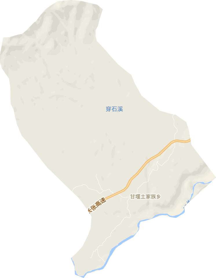 甘堰土家族乡电子地图