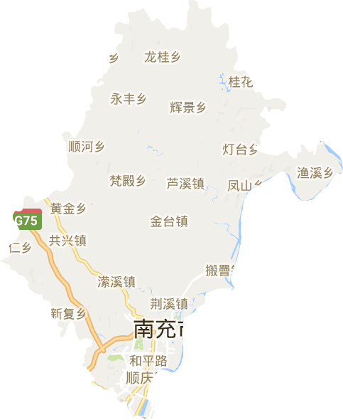 顺庆区电子地图