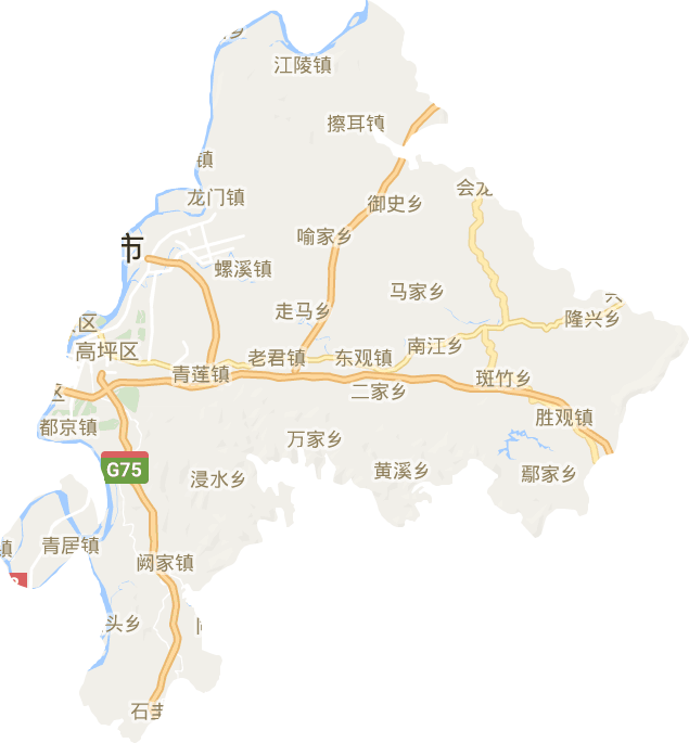 高坪区电子地图