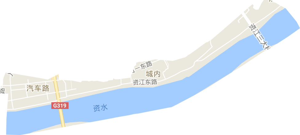 汽车路街道电子地图