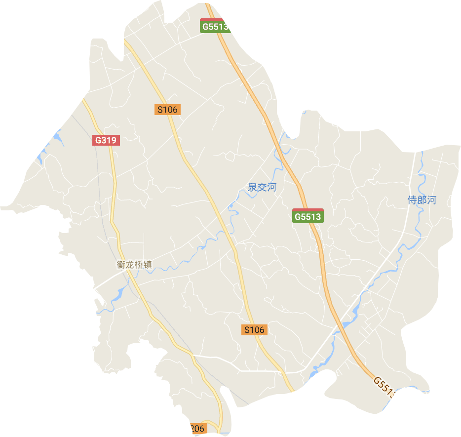 衡龙桥镇电子地图