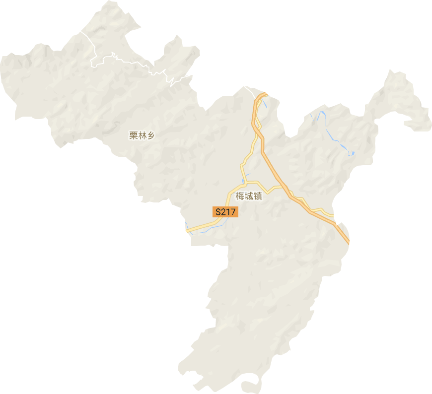 梅城镇电子地图