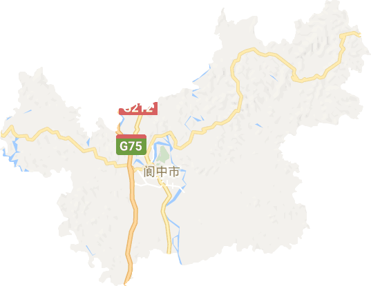 阆中市电子地图