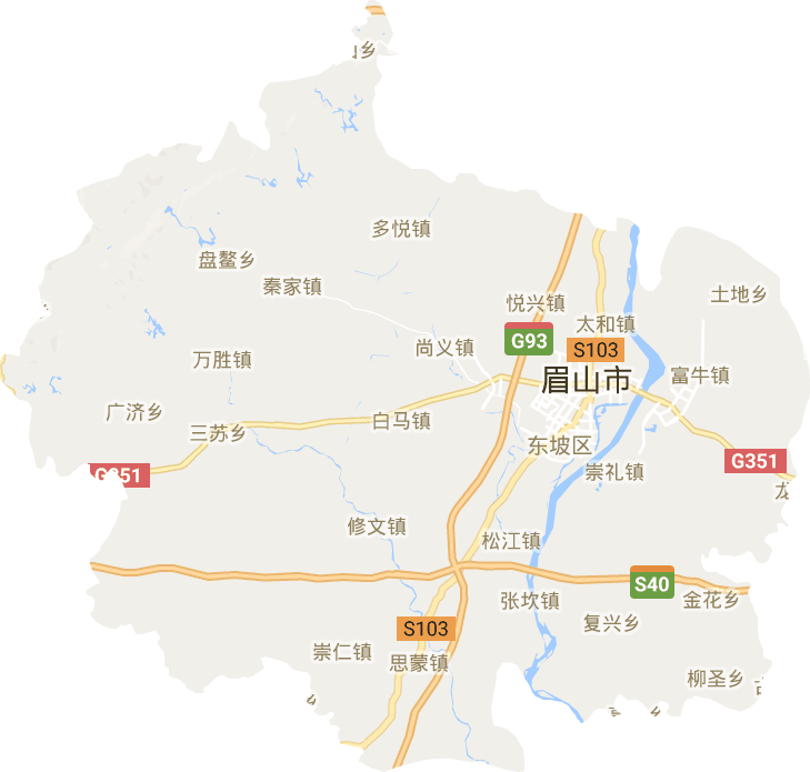 东坡区电子地图