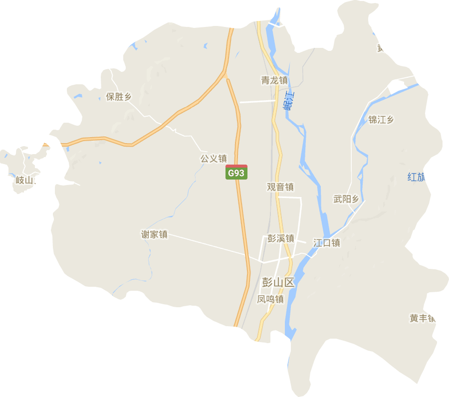 彭山区电子地图