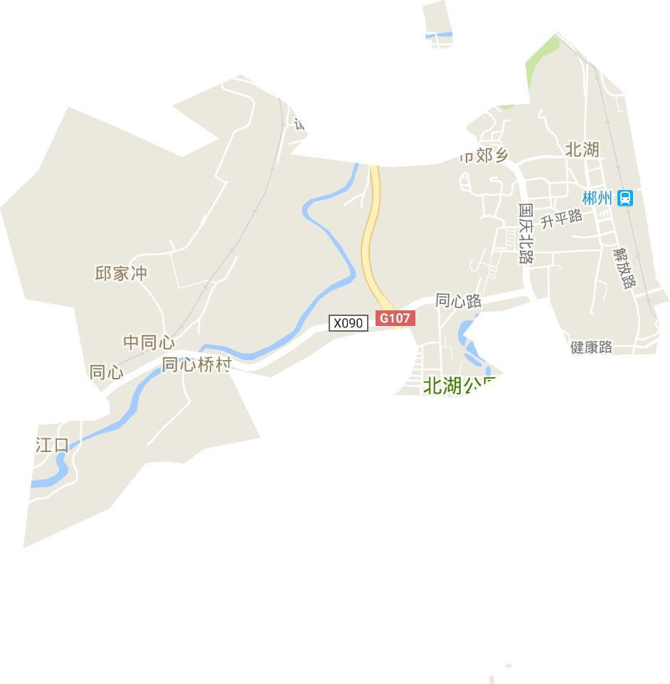 北湖街道电子地图