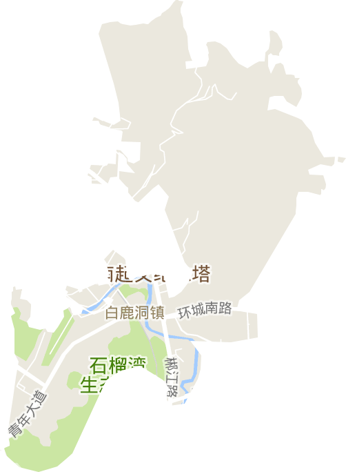 白鹿洞街道电子地图