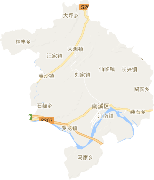 南溪区电子地图