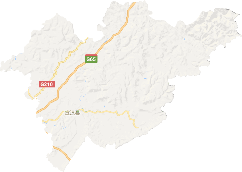 宣汉县电子地图
