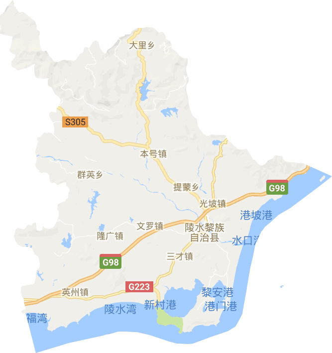 陵水县电子地图
