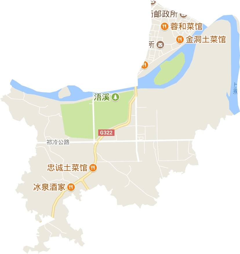浯溪街道电子地图