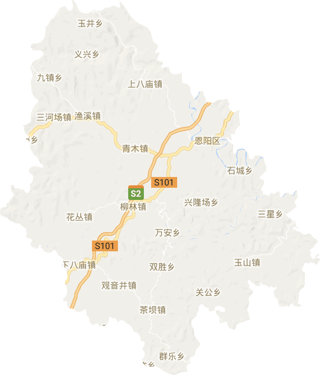 恩阳区电子地图