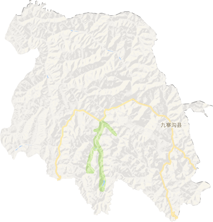 九寨沟县电子地图