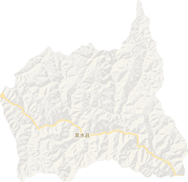 黑水县电子地图