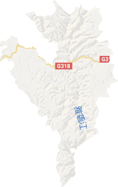 雅江县电子地图