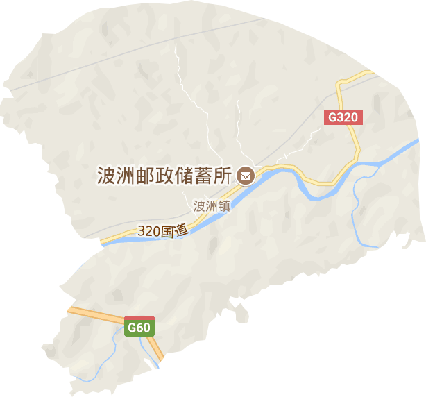 波洲镇电子地图