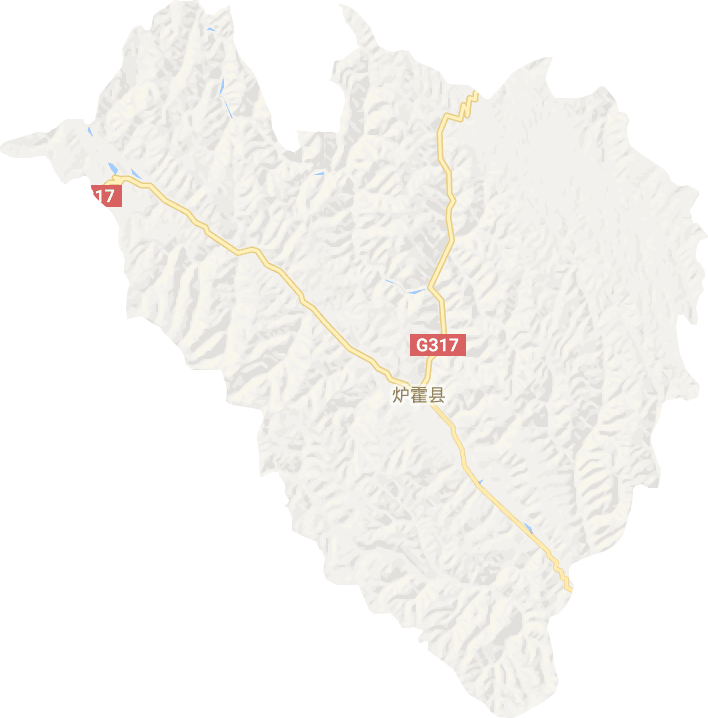 炉霍县电子地图