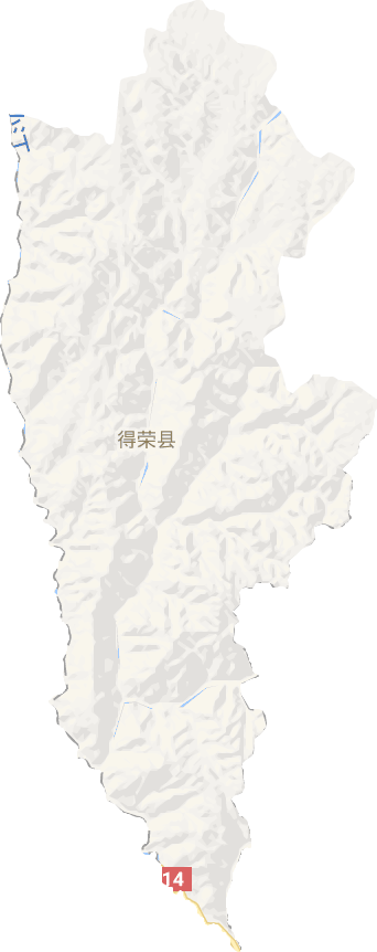 得荣县电子地图